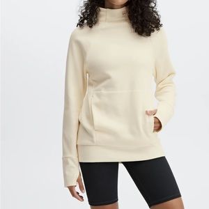 Zaylee funnel neck tunic - warm white size XL